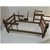 Image 2 : LOT 4 (2) VINTAGE WOOD FRAME DOLL BEDS & 2 DOLL