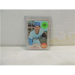 1968 TOPPS #103 BASEBALL PLAYER CARD DON SUTTON