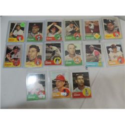 LOT 15 1963 TOPPS BASEBALL PLAYER CARDS