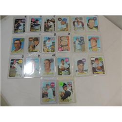 LOT 20 1969 TOPPS BASEBALL PLAYER CARDS