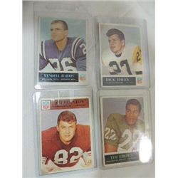 LOT 4 (3) 65, (1) 66 PHILEDELPHIA FOOTBALL CARDS