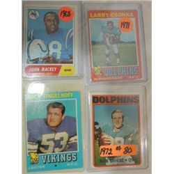 LOT 4 1968, (2)71, 72 FOOTBALL PLAYER CARDS: JOHN
