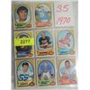 LOT 35 1970 TOPPS FOOTBALL PLAYER CARDS.