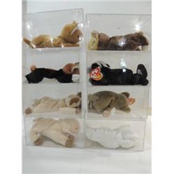 LOT 8 1994 TO 1997 TY BEANIE BABY PLUSH ANIMALS.