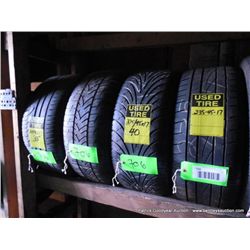 ASSORTED USED TIRES: 245-40-17 / 235-45-17 (4X THE MONEY)