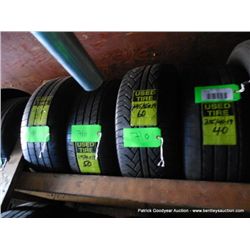 ASSORTED USED TIRES: 245-40-19 / 245-50-19 (4X THE MONEY)