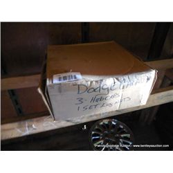 DODGE CARAVAN (3) HUBCAPS, 1 SET LUGNUTS