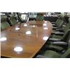 Image 1 : MAHOGANY 12' BOARDROOM TABLE