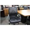 Image 2 : BLACK LEATHER MID BACK TILTER CHAIR