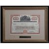 Image 1 : OLD RAILROAD CO FRAMED STOCK CERTIFICATE