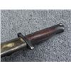 Image 6 : BRITISH M1907 BAYONET WITH LEATHER & BRASS SCABBARD