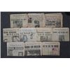 Image 1 : 10 HISTORICAL NEWSPAPERS-KENNEDY, JOHNSON, NIXON