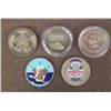 Image 2 : 5 CHALLENGE COINS-ARMY & NAVY-TOP QUALITY