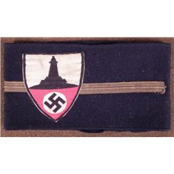 RARE NAZI VETERAN LEADER BLACK WOOL ARMBAND GREAT ORIG