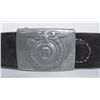 Image 2 : WWII Nazi Leather Belt & Buckle w/Eagle, Swastika
