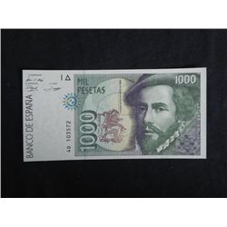 Spain Paper Currency 1000 Pestas -Uncirculated