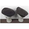 Image 3 : TWO WWII US AAF WOOL VISOR HATS WITH INSIGNIA