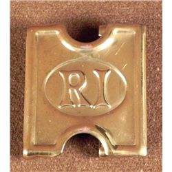 SPAN-AM WAR RHODE ISLAND CARTRIDGE BELT BRASS BUCKLE