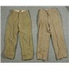 Image 1 : 2 PAIR SPAN-AM (?) ARMY UNIFORM PANTS-OD WOOL