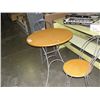 Image 1 : 3PC BISTRO TABLE; TABLE WITH 2 CHAIRS