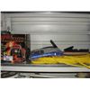Image 1 : SHELF LOT OF MISC ITEMS; MOTOMASTER ELIMINATOR, HEAVY GAUGE EXTENTION CORD ETC