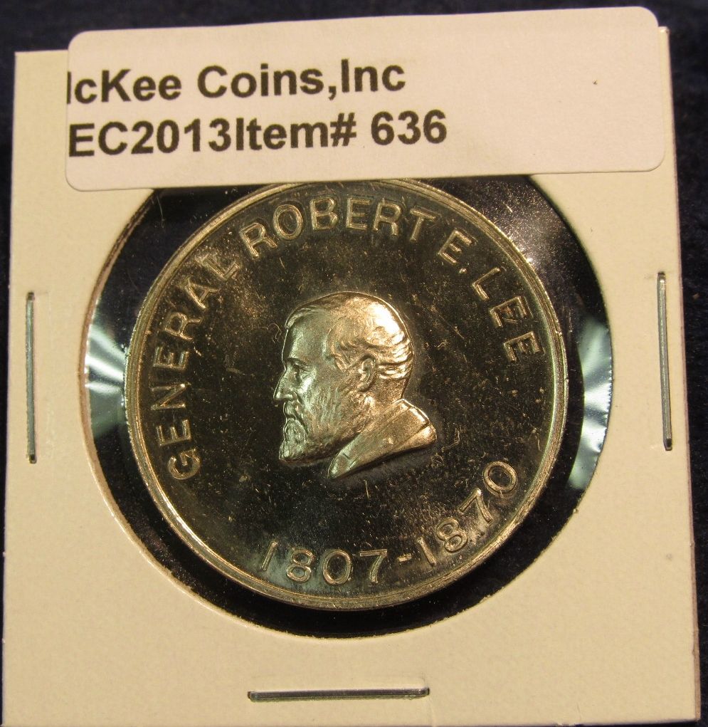 636 Robert E Lee 1807 1870 High Relief Obverse Confederate Half Dollar Fantasy Piece Not M 636 Robert E Lee 1807 1870 High Relief Obverse Confederate Half Dollar Fantasy Piece Not M