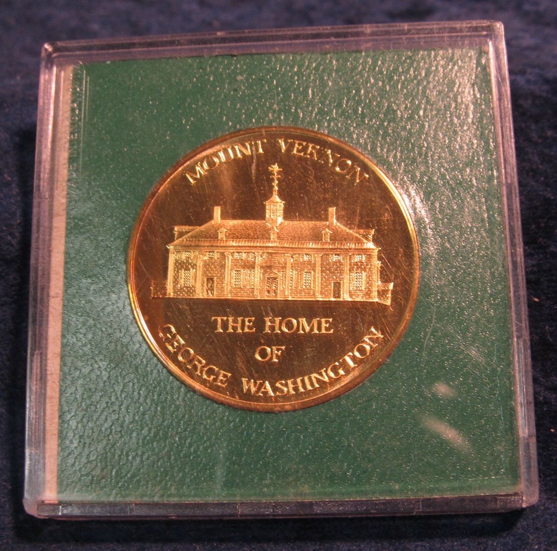 665. Mount Vernon / Washington Solid Bronze medal in special