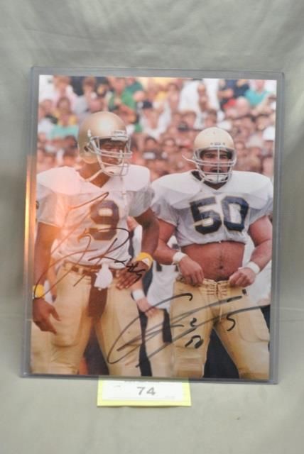 AUTOGRAPHED JERY RICE AND NUMBER 50 PICTURE