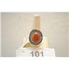 Image 2 : GERMAN SILVER RED STONE RING
