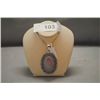 Image 1 : GERMAN SILVER ROSE QUARTZ PENDANT NECKLACE