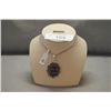 Image 1 : GERMAN SILVER TIGER EYE PENDANT NECKLACE AND