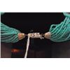 Image 3 : TORSADE GLASS BEADED TORQUISE NECKLACE