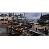 Image 2 : Jean Amiot (b. 1920) BOATS France o/c. Signed