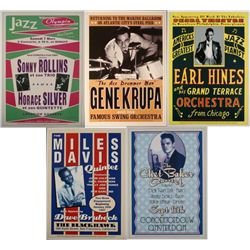 5 Cool Jazz Concert Repro Posters Rollins Davis Hines