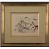 Image 1 : Andre Masson Original Drawing Framed Female Nude