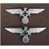 Image 1 : 2 ORIGI NAZI UNIFORM METAL BREAST EAGLES-SWATIKA-MKD