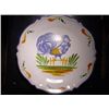 Image 1 : French hand painted faience plate signed Renoleau