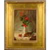 Image 1 : William Chambers Original Painting Tea Roses & Old Lace
