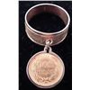 Image 1 : 1945 Dos Pesos Gold Coin Ring on 14K Band