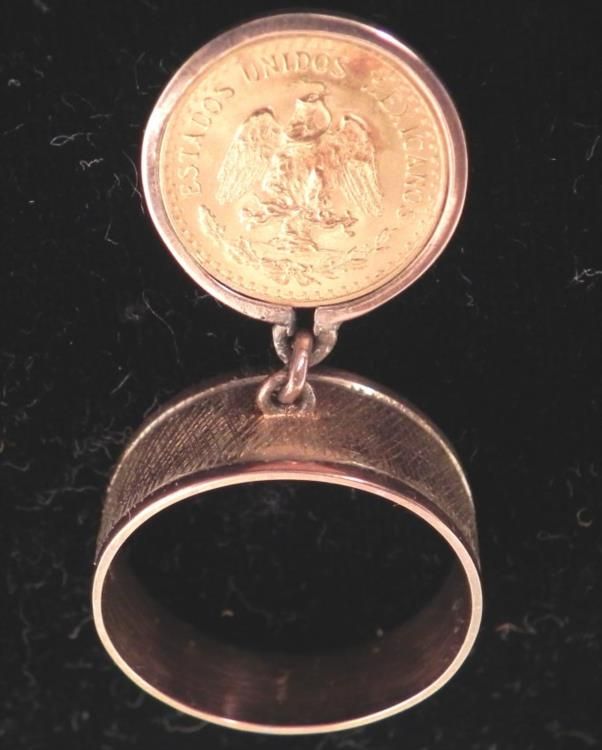 1945 Dos Pesos Gold Coin Ring On 14K Band 1945-dos-pesos-gold-coin-ring-on-14k-band