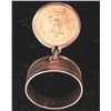 Image 2 : 1945 Dos Pesos Gold Coin Ring on 14K Band