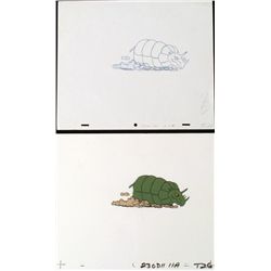 Cel Freight Train Original Herculoids Drawing Animation