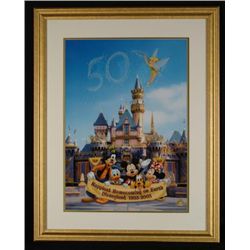 DISNEYLAND Framed LE Litho Cel GREATEST 50 CELEBRATION