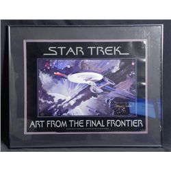 Star Trek George Takei Signed Print Final Frontier-Frmd