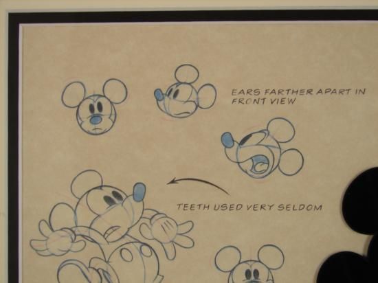 Mickey Mouse Disney Lumicel Framed Animation Art Cel