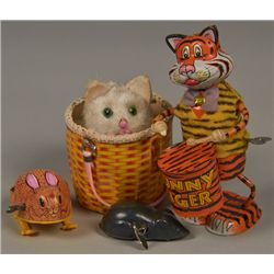 Lot of 4 - Vintage Misc. Made In Japan, Wind-Up Toys