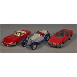 Lot of 3 - Die-Cast 1/18th Scale Model Toy Cars: