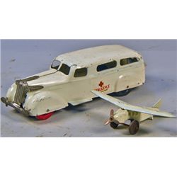 Lot of 2 - Vintage Made In USA., Pressed-Steel Toys: