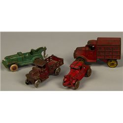 Lot of 4 - Vintage Misc. Cast-Iron Trucks: