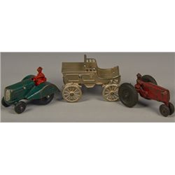 Lot of 3 - Vintage Misc. Cast-Iron Vehicles:
